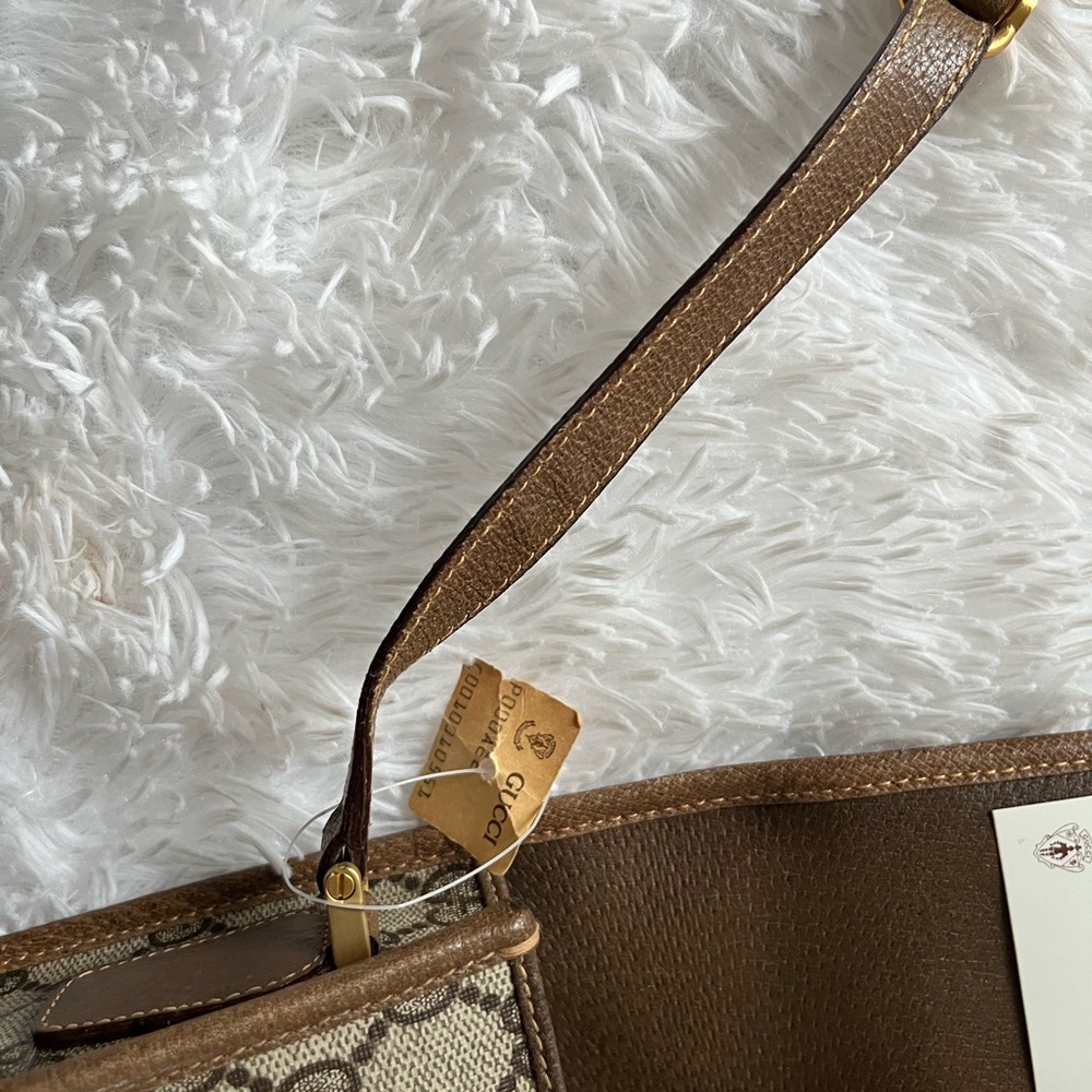 Gucci Beige and Brown Monogram Messenger Bag - Picture 7 of 12